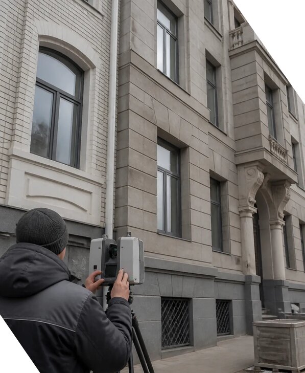Лазерное сканирование фасадов зданий для обследования в Сестрорецке
