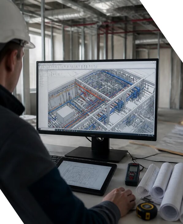 Создание BIM модели инженерных сетей для объектов в Сестрорецке